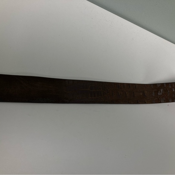 John Varvatos Croc Embossed Leather Belt. Size 36 - Picture 5 of 8